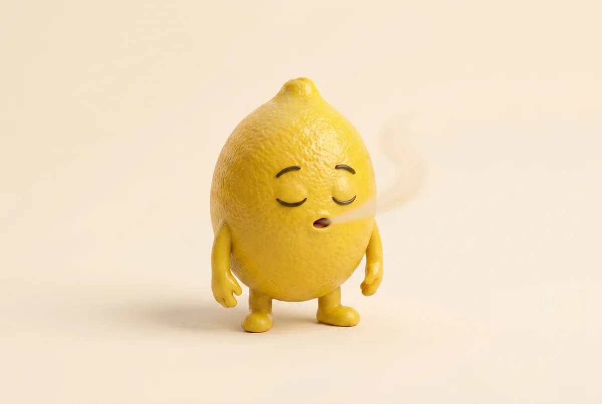 The Panic lemon practising Physiological Sigh